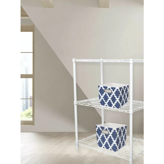 Home Basics 3 Tier Steel Multi-Purpose Adjustable Wire Shelving Unit With 50 Lb Weight Capacity Per Shelf, White Storage & Organization - Image 3