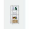 Home Basics 5 Tier Steel Wire Shelf, White Storage & Organization