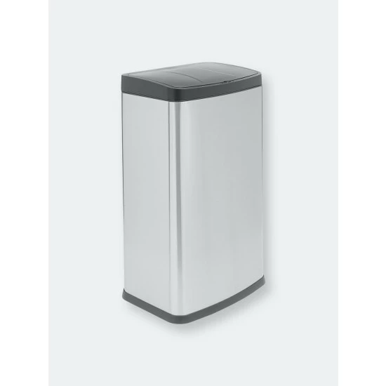 Home Basics Touchless Stainless Steel Waste Bin Storage & Organization