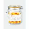 Home Basics 34 Oz. Glass Pickling Jar With Wire Bail Lid And Rubber Seal Gasket Tools & Accessories