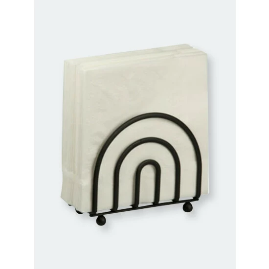 Home Basics Wire Collection Napkin Holder, Black Tools & Accessories