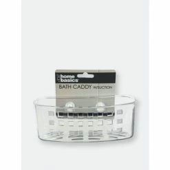 Home Basics Caddy With Suction Cups Bath Accessories