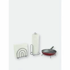 Home Basics 3 Piece Chrome Pantryware Set Storage & Organization