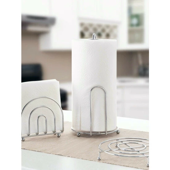 Home Basics 3 Piece Chrome Pantryware Set Storage & Organization - Image 2