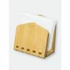 Home Basics Bamboo Expandable Napkin Holder, Natural Storage & Organization