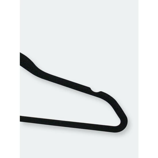 Home Basics Velvet Hanger, (Pack Of 10), Black Storage & Organization - Image 10