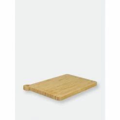 Home Basics Michael Graves Design Bamboo Cutting Board With Handle, (10" X 14") Cookware