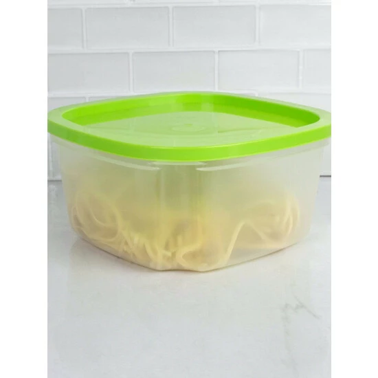 Home Basics 7 Piece Plastic Food Storage Container Set With Multi-Colored Lids Tools & Accessories - Image 4