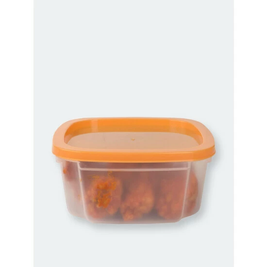 Home Basics 7 Piece Plastic Food Storage Container Set With Multi-Colored Lids Tools & Accessories - Image 7