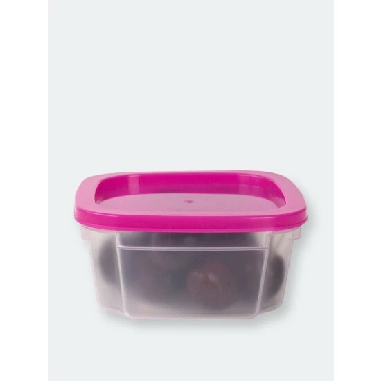 Home Basics 7 Piece Plastic Food Storage Container Set With Multi-Colored Lids Tools & Accessories - Image 10