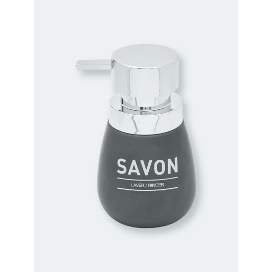 Home Basics Savon 10 Oz Ceramic Soap Dispenser Bath Accessories Default Title - Image 3