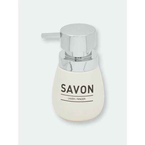 Home Basics Savon 10 Oz Ceramic Soap Dispenser Bath Accessories Default Title - Image 4