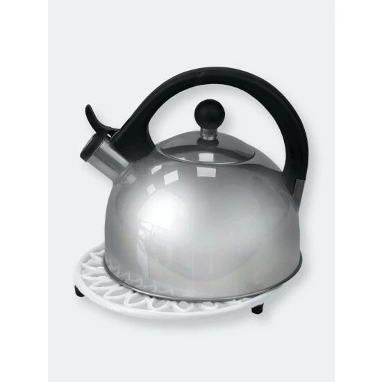 Home Basics Sunflower Heavy Weight Cast Iron Trivet, White Storage & Organization - Image 5