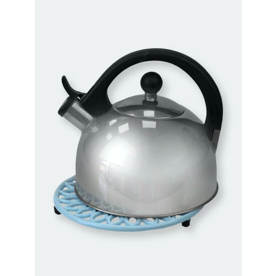 Home Basics Sunflower Heavy Weight Cast Iron Trivet, Light Blue Tools & Accessories - Image 3