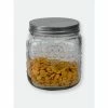Home Basics 90 Oz. Medium Mason Glass Canister, Clear Storage & Organization