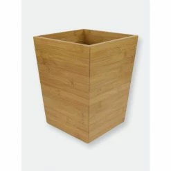 Home Basics Bamboo Waste Bin Storage & Organization