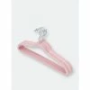 Home Basics 10 Piece Velvet Hanger, Pink Storage & Organization