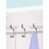 Home Basics Over The Door 5 Hook Hanging Rack, Satin Nickel Storage & Organization