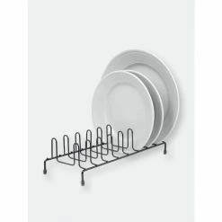 Home Basics Black Onyx Plate Rack Tools & Accessories