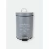 Home Basics Paris 3 Liter Waste Bin, Grey Storage & Organization