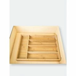 Home Basics Bamboo Cutlery Tray Knives & Cutting Boards