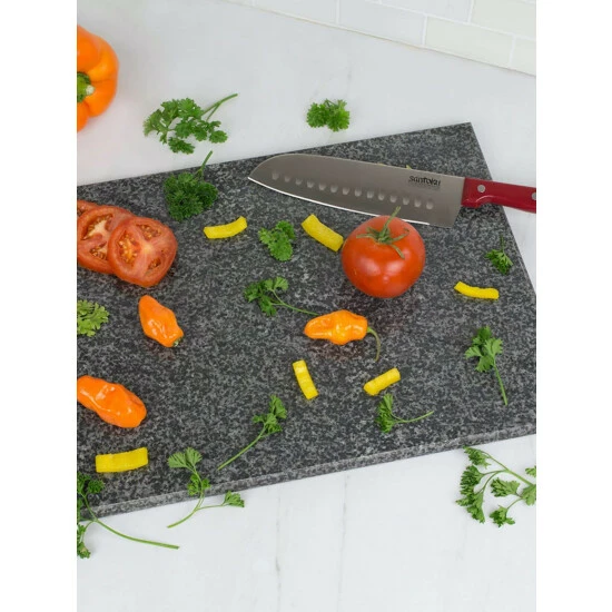 Home Basics 15.5" X 11.5" Granite Cutting Board, Black Knives & Cutting Boards - Image 3
