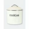 Home Basics Tin Cookie Jar, Ivory Tools & Accessories