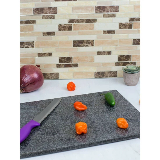 Home Basics 15.5" X 11.5" Granite Cutting Board, Black Knives & Cutting Boards - Image 5