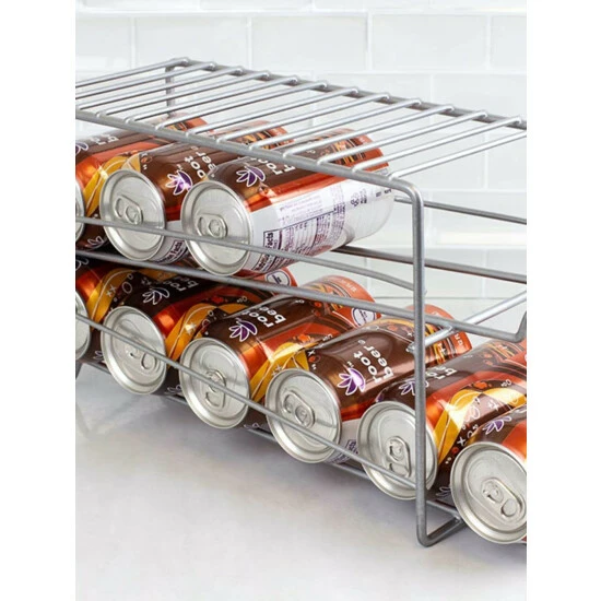 Home Basics Vinyl Coated Steel Can Dispenser, Silver Tools & Accessories - Image 2