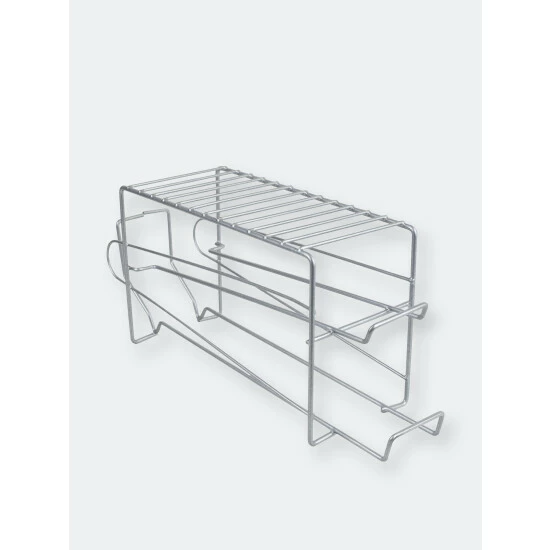 Home Basics Vinyl Coated Steel Can Dispenser, Silver Tools & Accessories - Image 3