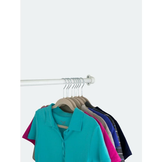 Home Basics Velvet Flocked Suit Hanger, (Pack Of 25), Ivory Storage & Organization - Image 2