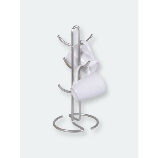 Home Basics Simplicity Collection Satin Nickel Mug Tree Storage & Organization