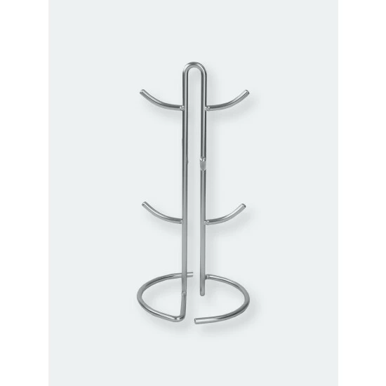 Home Basics Simplicity Collection Satin Nickel Mug Tree Storage & Organization - Image 4