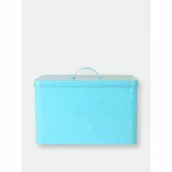 Home Basics Tin Bread Box, Turquoise Tools & Accessories