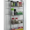 Home Basics Heavy Duty 4 Tier Over The Door Metal Pantry Organizer, Grey Storage & Organization
