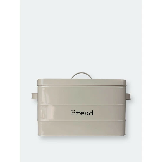 Home Basics Tin Bread Box, Ivory Storage & Organization - Image 7