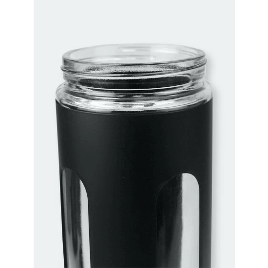 Home Basics 4 Piece Stainless Steel Canisters With Multiple Peek-Through Windows, Black Storage & Organization - Image 5
