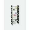 Home Basics Stackable 30 Pair Metal And Plastic Shoe Rack, Black Storage & Organization