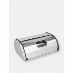 Home Basics Stainless Steel Bread Box, Silver Tools & Accessories Default Title