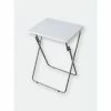 Home Basics Multi-Purpose Foldable Table, White Storage & Organization