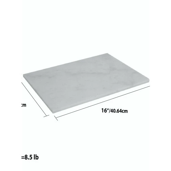 Home Basics 12" X 16" Marble Cutting Board, White Knives & Cutting Boards - Image 5