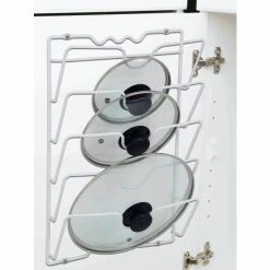 Home Basics Wall Or Cabinet Mount Lid Rack Tools & Accessories