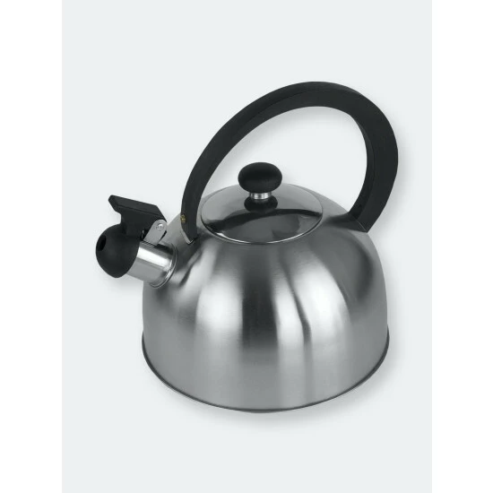 Home Basics 85 Oz. Stainless Steel Tea Kettle, Silver Electrics - Image 4