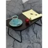 Home Basics Folding Dark Wood Laptop Bed Tray Office & Stationery