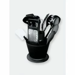 Home Basics 14 Piece Kitchen Tool Set With Revolving Crock Storage & Organization