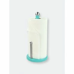 Home Basics Powder Coated Steel Paper Towel Holder, Turqouise Tools & Accessories