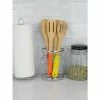 Home Basics Chrome Plated Steel Cutlery Holder Knives & Cutting Boards