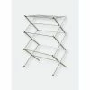 Home Basics Sunbeam 3 Tier Rust-Proof Enamel Coated Steel Collapsible Clothes Drying Rack, Grey Storage & Organization