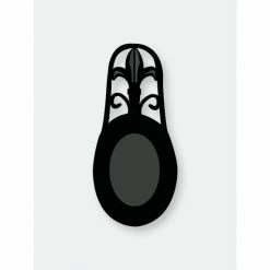 Home Basics Cast Iron Fleur De Lis Spoon Rest, Black Tools & Accessories