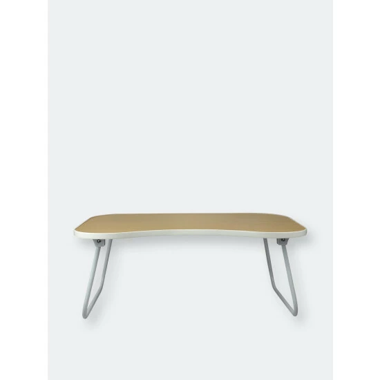 Home Basics Folding Portable Laptop Bed Tray, Natural Wood Storage & Organization - Image 7